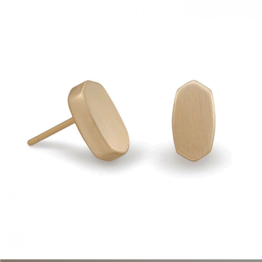NEW Kendra Scott Barrett Gold Studs